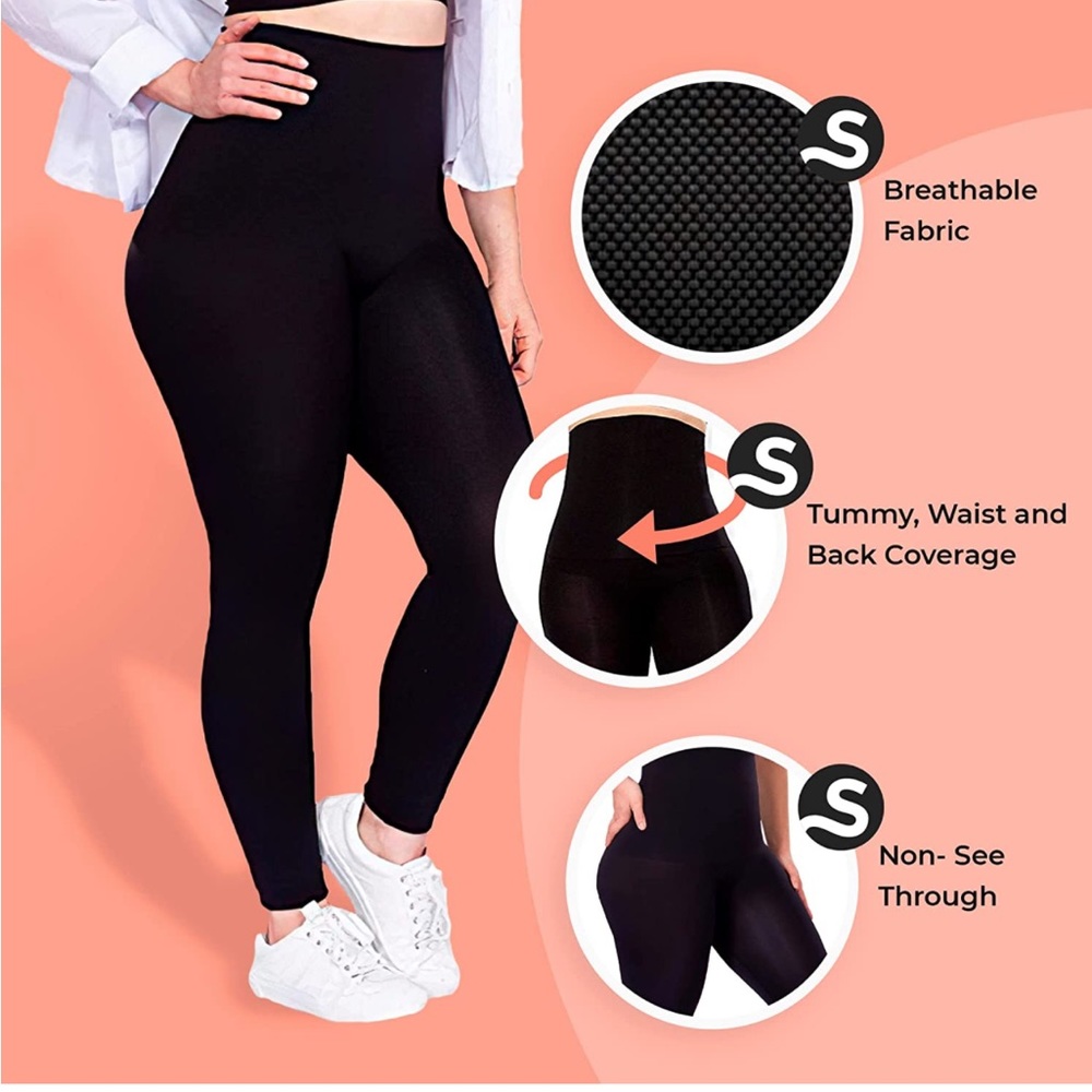 NWT Empetua (Shapermint) black high waisted shaping compression leggings - Picture 2 of 9